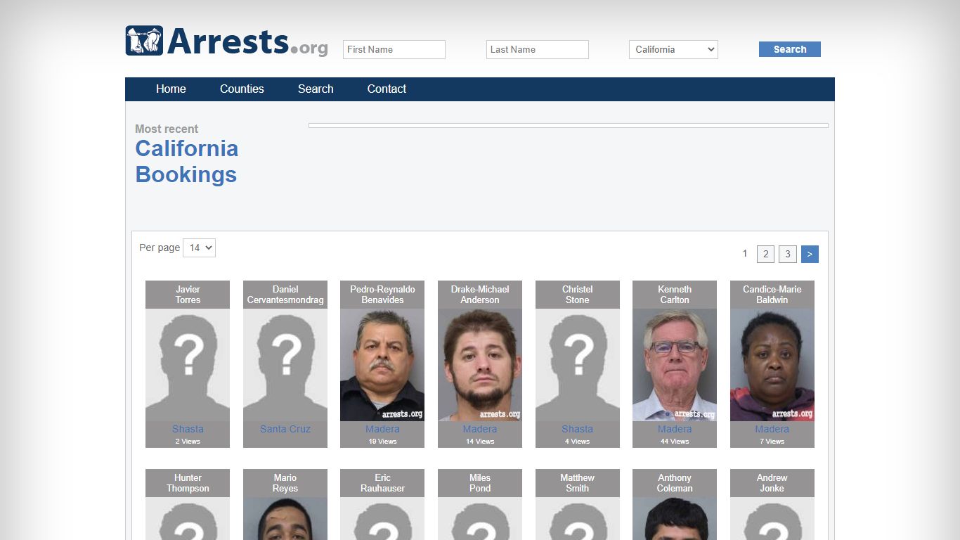California Arrests and Inmate Search
